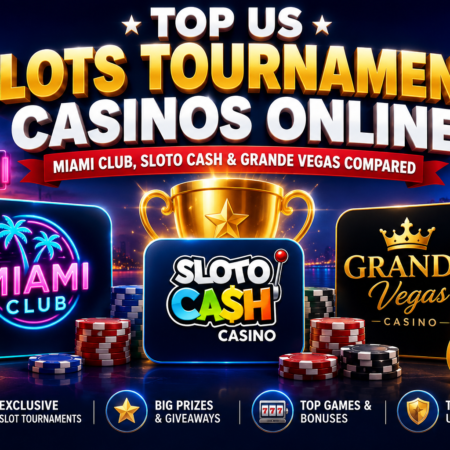 Top US Slots Tournament Casinos Online – Miami Club, Sloto Cash & Grande Vegas Compared